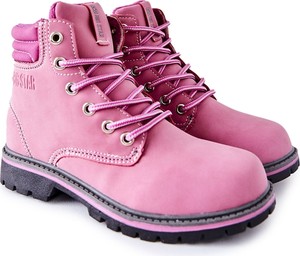 Różowe buty dziecięce zimowe Big Star dla dziewczynek