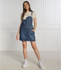 Granatowa spódnica Tommy Jeans w młodzieżowym stylu