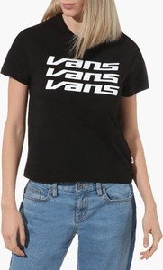 Czarny t-shirt Vans z krótkim rękawem