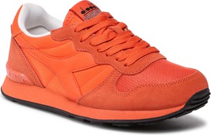 Pomarańczowe buty sportowe Diadora w sportowym stylu sznurowane