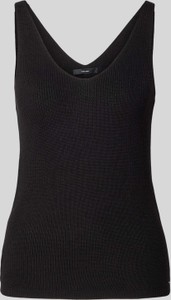 Czarny top Vero Moda w stylu casual z okrągłym dekoltem