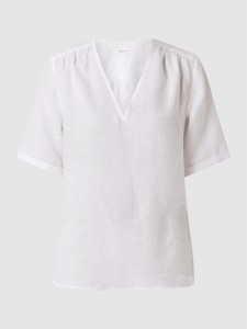 Bluzka Seidensticker z dekoltem w kształcie litery v z krótkim rękawem w stylu casual