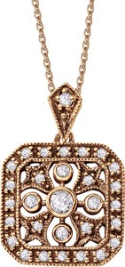 Wiktoriańska - Biżuteria Yes Zawieszka złota z diamentami - Kolekcja Wiktoriańska