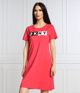 Sukienka DKNY z okrągłym dekoltem w stylu casual