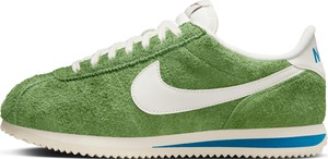 Zielone buty sportowe Nike z płaską podeszwą sznurowane