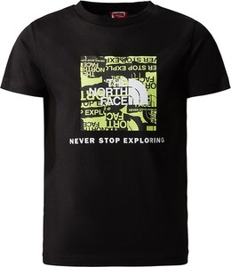 Czarny t-shirt The North Face z bawełny z krótkim rękawem