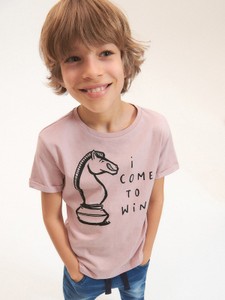 Różowa koszulka dziecięca Reserved dla chłopców
