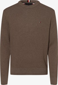 Sweter Tommy Hilfiger z okrągłym dekoltem w stylu casual z bawełny