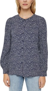 Granatowa bluzka Esprit w stylu casual z długim rękawem