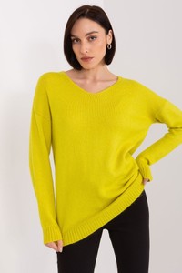 Żółty sweter 5.10.15 w stylu casual z dzianiny