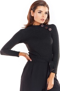 Czarny sweter Awama w stylu casual