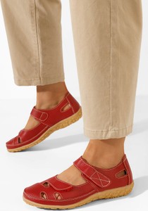 Półbuty Zapatos ze skóry z płaską podeszwą w stylu casual
