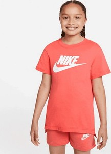 Czerwona bluzka dziecięca Nike z dzianiny