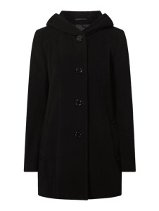 Czarny płaszcz Fuchs Schmitt w stylu casual z wełny