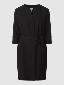 Czarna sukienka S.Oliver Black Label mini z dekoltem w kształcie litery v