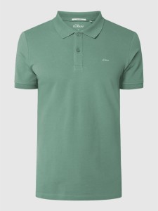Zielona koszulka polo S.Oliver z bawełny