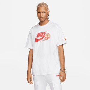 T-shirt Nike w sportowym stylu z bawełny z krótkim rękawem
