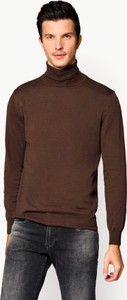 Brązowy sweter LANCERTO z bawełny