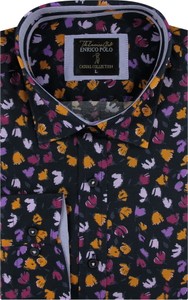 Koszula Enrico Polo w młodzieżowym stylu z tkaniny z długim rękawem