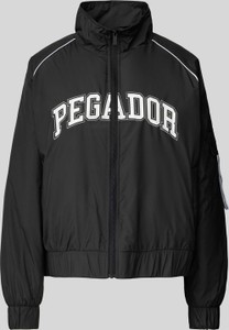 Czarna kurtka Pegador w sportowym stylu bez kaptura