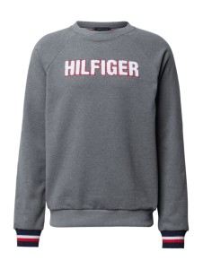 Sweter Tommy Hilfiger w młodzieżowym stylu z okrągłym dekoltem