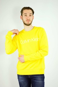 Żółta bluza Calvin Klein z bawełny