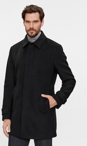 Czarny płaszcz męski S.Oliver