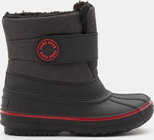 Czarne buty dziecięce zimowe Sinsay na rzepy