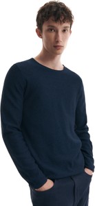 Granatowy sweter Reserved z okrągłym dekoltem