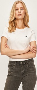 T-shirt Calvin Klein z krótkim rękawem z okrągłym dekoltem