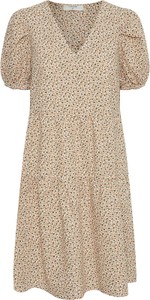 Sukienka Cream z dekoltem w kształcie litery v mini