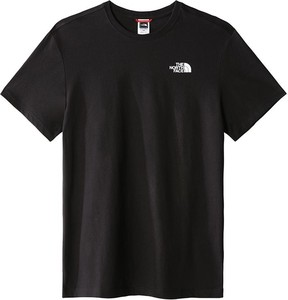 T-shirt The North Face w stylu klasycznym z tkaniny
