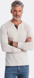 Koszulka z długim rękawem Ombre z bawełny w stylu casual