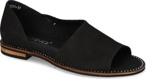 Czarne sandały Karino z nubuku w stylu casual