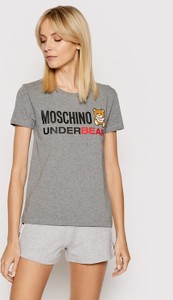 T-shirt Moschino Underwear & Swim z okrągłym dekoltem z krótkim rękawem