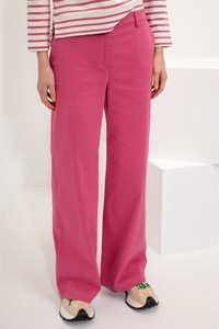 Różowe spodnie Josephine & Co z bawełny