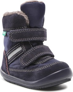 Granatowe buty dziecięce zimowe Kickers
