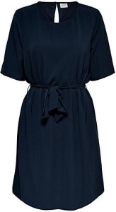 Granatowa sukienka JACQUELINE DE YONG mini w stylu casual z krótkim rękawem