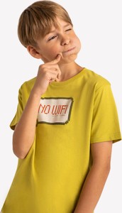 Żółta koszulka dziecięca volcano.pl dla chłopców