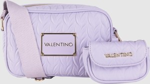 Fioletowa torebka Valentino by Mario Valentino matowa na ramię średnia