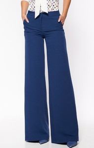 Niebieskie spodnie Nife w stylu retro