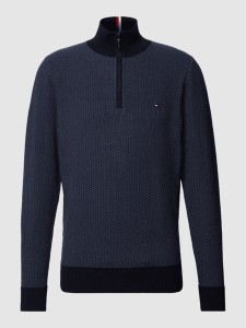 Granatowy sweter Tommy Hilfiger w stylu casual