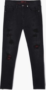 Czarne jeansy Cropp