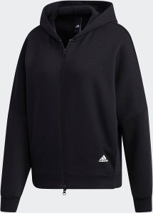 Czarna bluza Adidas w sportowym stylu krótka