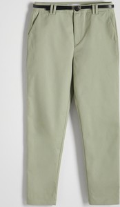 Zielone spodnie Reserved z bawełny