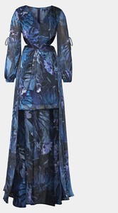 Sukienka Guess z dekoltem w kształcie litery v maxi