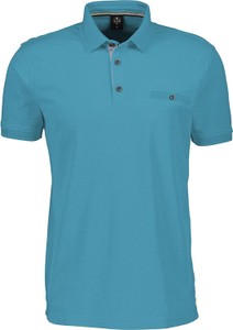 Niebieska koszulka polo Lerros w stylu casual