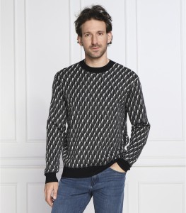Sweter Emporio Armani w młodzieżowym stylu z wełny