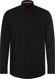 Czarna koszula Hugo Boss z długim rękawem z bawełny
