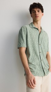 Zielona koszula Reserved w stylu casual